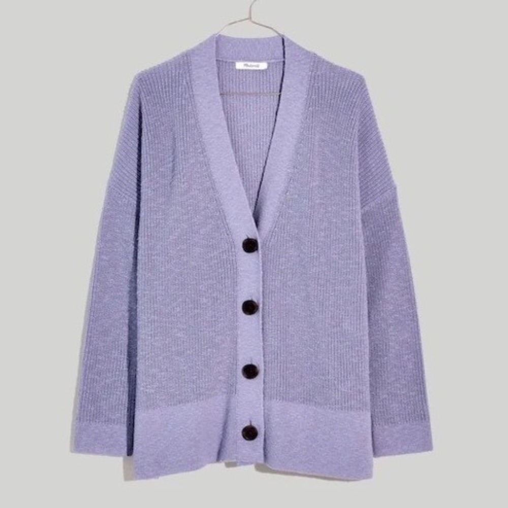 NWT Madewell‎ Lavender Lovell Cardigan Sweater Medium